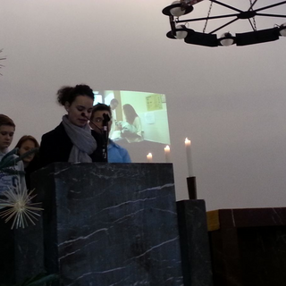 w-godi-videoanspiel Montessori-Schulzentrum Leipzig - Neuigkeiten - Schüler gestalten Weihnachtsgottesdienst